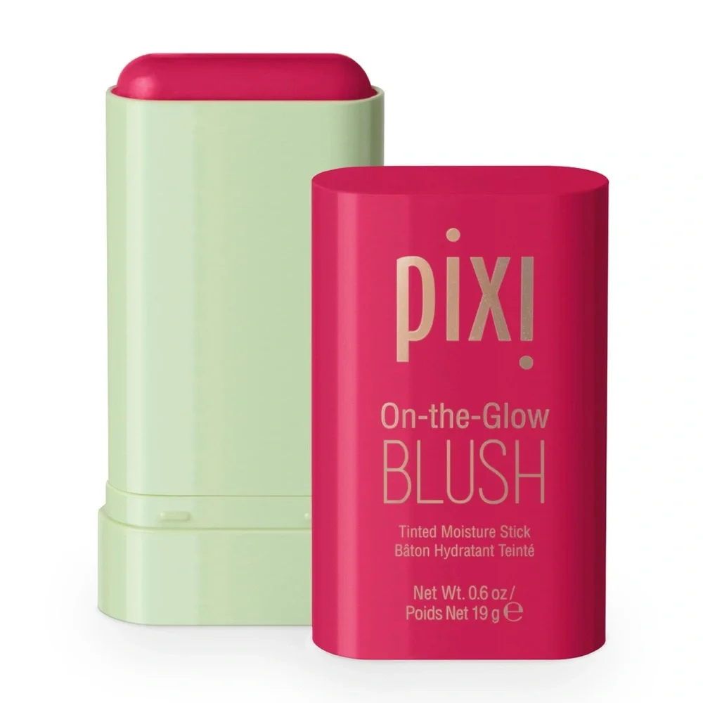 NIB Pixi On-the-Glow Blush Stick in Ruby - Strawberry Red